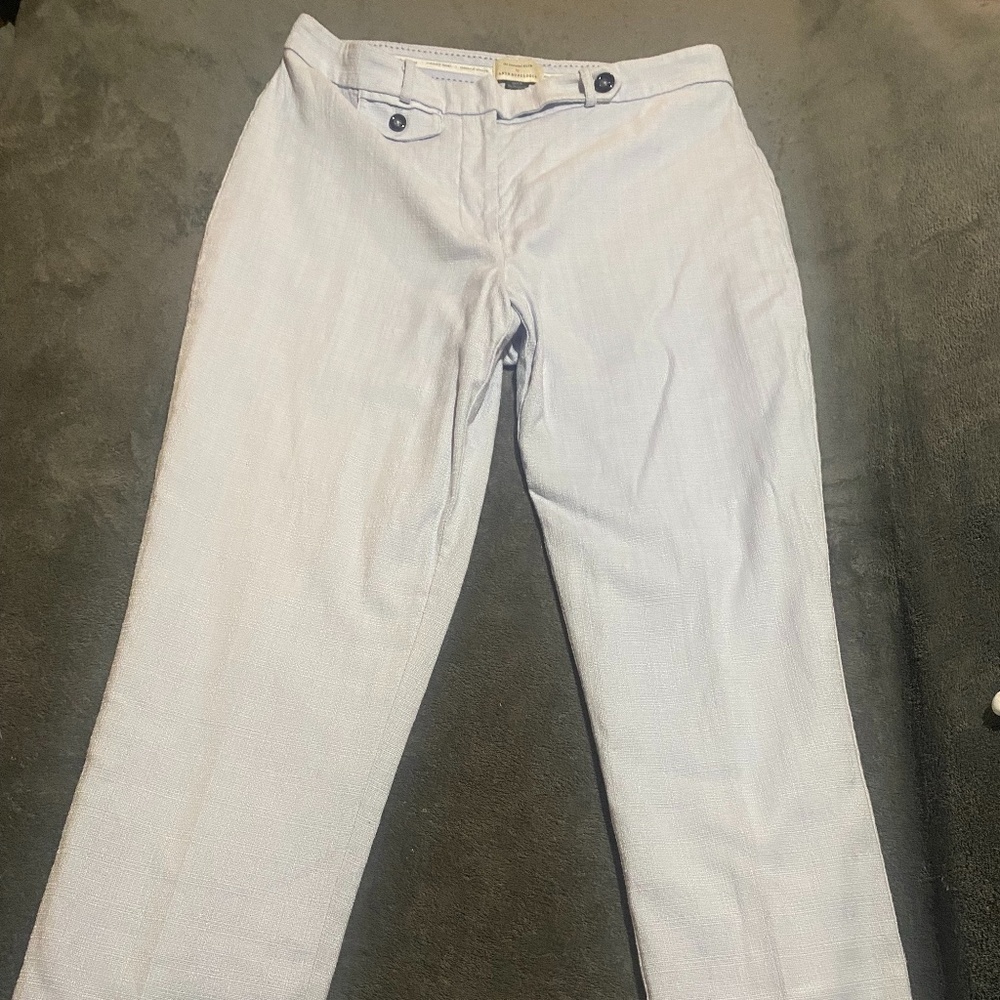 Anthropologie "The Essential Slim" Baby Blue Pants